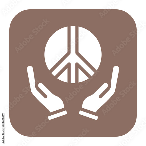 Peaceful icon vector image. Can be used for Protesting and Civil Disobedience.