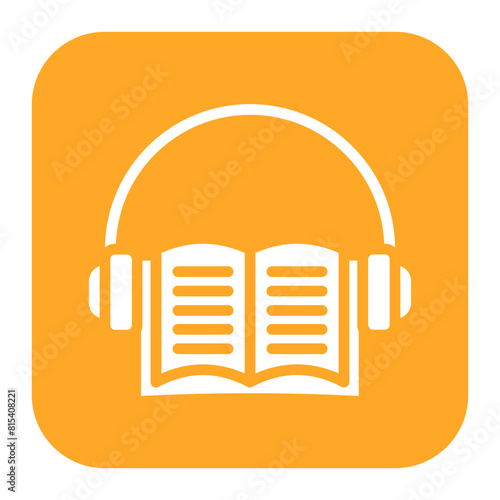 Audiobook icon vector image. Can be used for Literature.