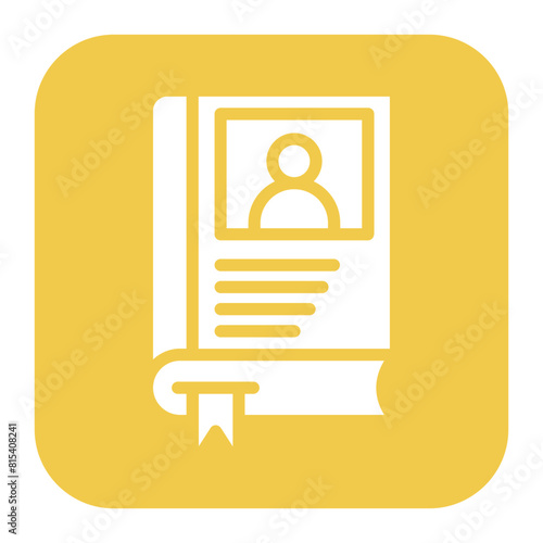 Autobiography icon vector image. Can be used for Literature.