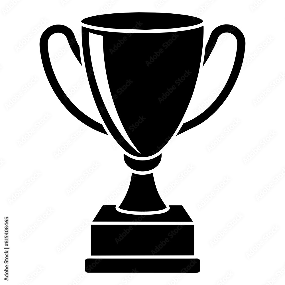 Trophy icon vector silhouette illustration Trophy icon vector silhouette illustration