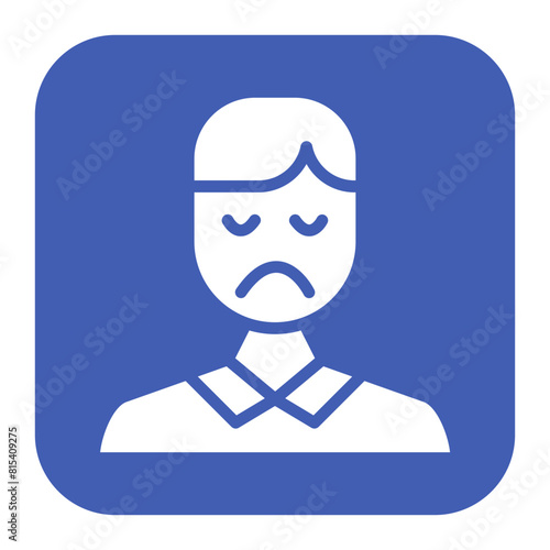 Sad icon vector image. Can be used for Lifestyles.