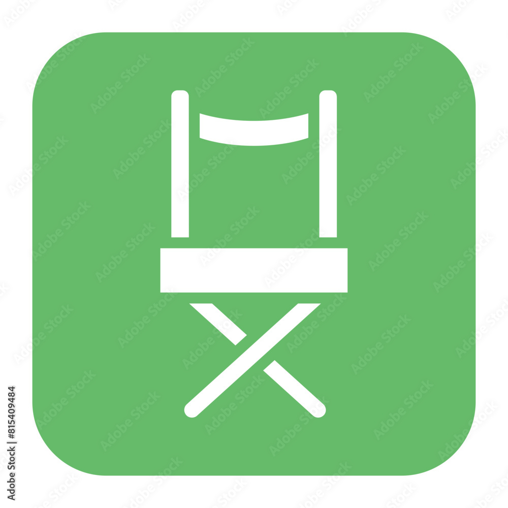 Director Chair icon vector image. Can be used for Filmmaking. Director Chair icon vector image. Can be used for Filmmaking.