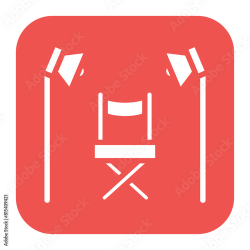 Casting icon vector image. Can be used for Filmmaking.