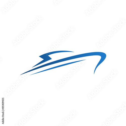 Boat Logo Design Vector Image