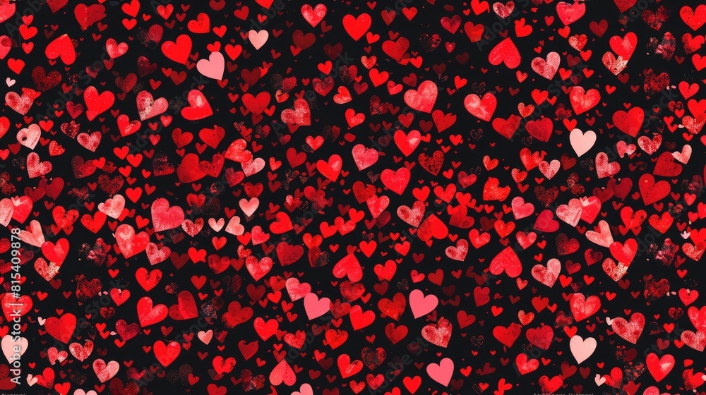 Celebrate love with a charming seamless pattern of delicate hearts on a captivating Valentine s Day backdrop This flat design features a whimsical never ending chaotic texture crafted from Celebrate love with a charming seamless pattern of delicate hearts on a captivating Valentine s Day backdrop This flat design features a whimsical never ending chaotic texture crafted from