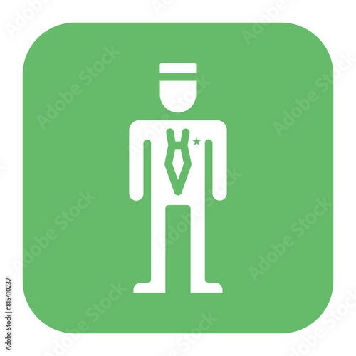 Employee of the Year icon vector image. Can be used for Award Events.