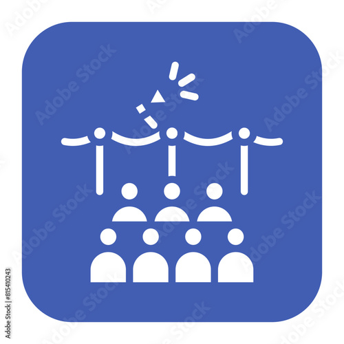 Event Promotion icon vector image. Can be used for Award Events.