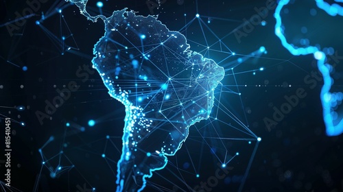 Cyber Technology and Connectivity: Digital Map of South America