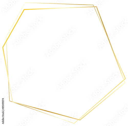 golden hexagon frame