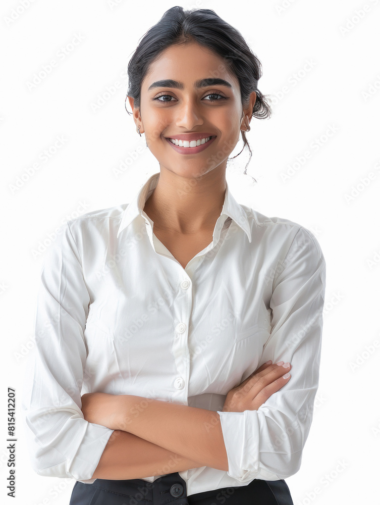 Young indian woman giving happy expression Young indian woman giving happy expression