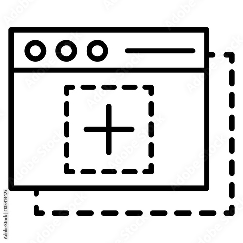 Drag and Drop vector icon. Can be used for No Code iconset.