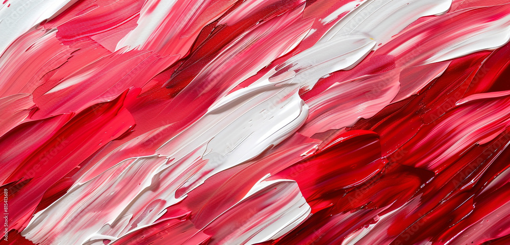 Lively ruby red and textured pearl white blend. Lively ruby red and textured pearl white blend.