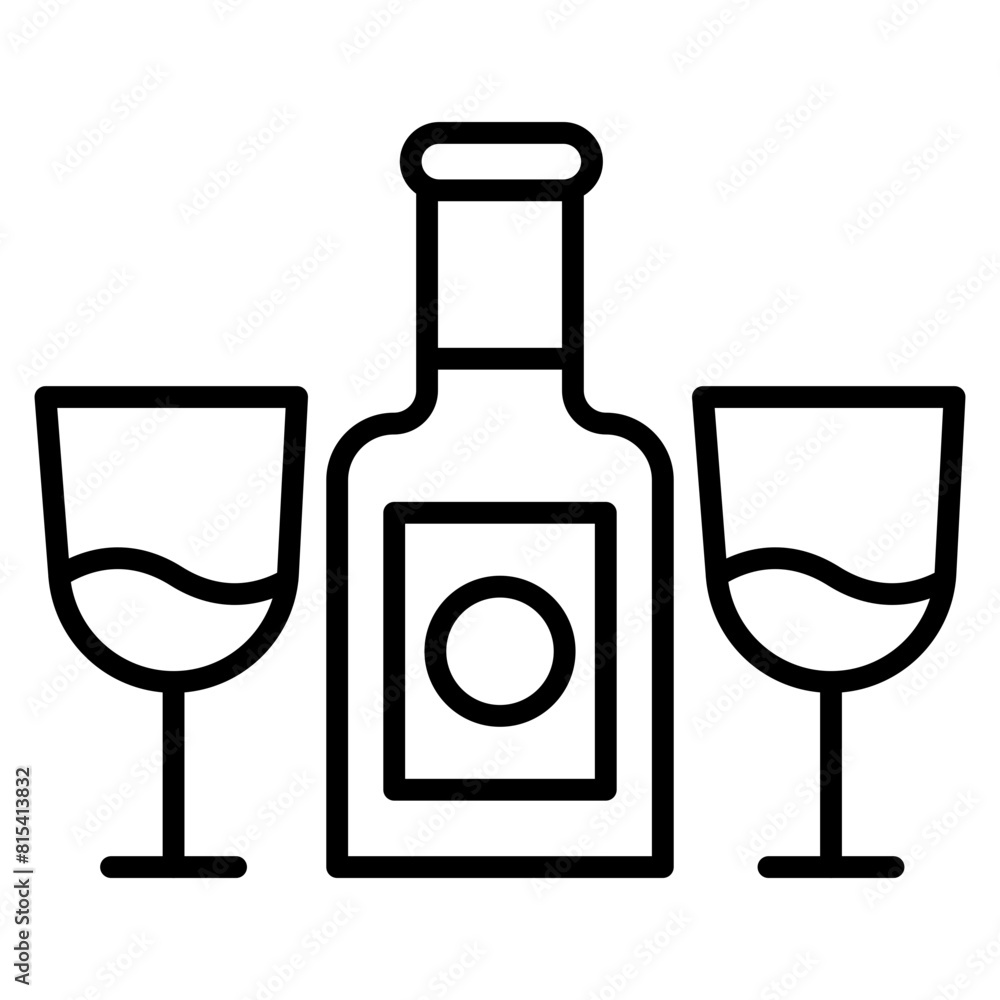 Wine vector icon. Can be used for Comfort iconset. Wine vector icon. Can be used for Comfort iconset.