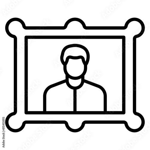 Photo Frame vector icon. Can be used for Comfort iconset.