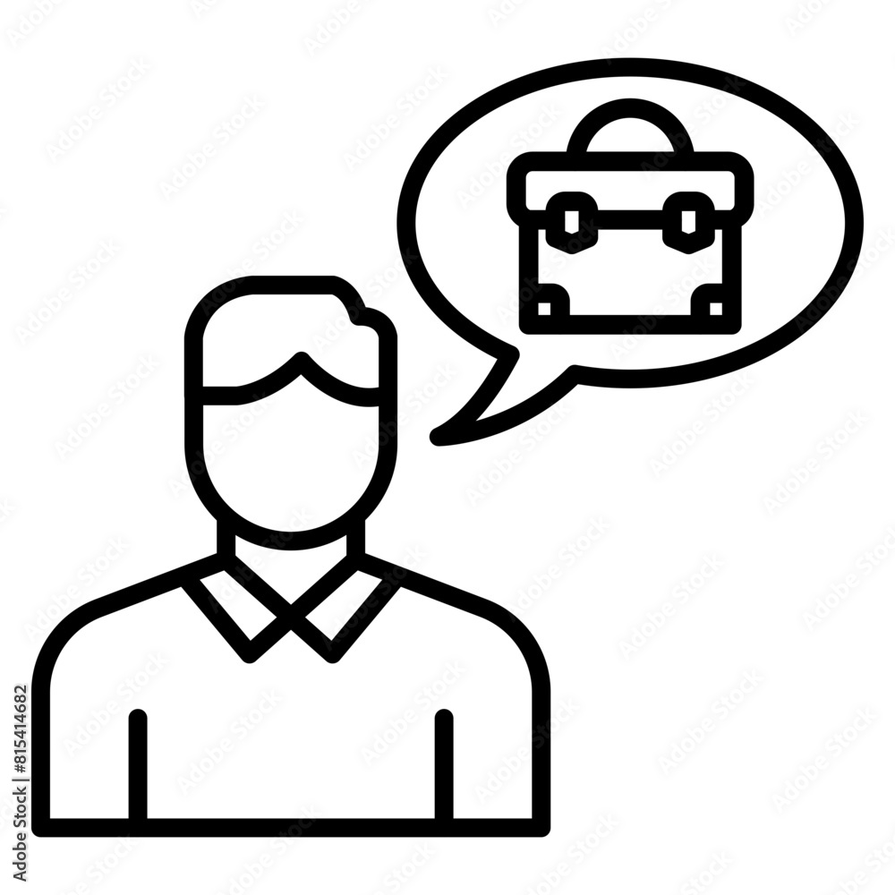 Dream Job vector icon. Can be used for Job Search iconset. Dream Job vector icon. Can be used for Job Search iconset.