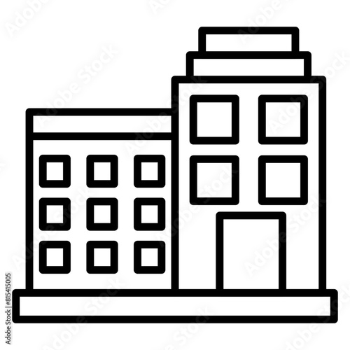 Motel vector icon. Can be used for Travel Agency iconset.