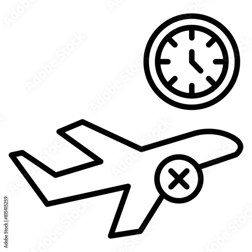 Last Minute Cancellation vector icon. Can be used for Travel Agency iconset.