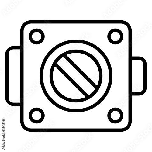 Throttle Plate vector icon. Can be used for Car Wash iconset.