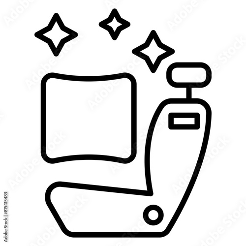 Interior Detailing vector icon. Can be used for Car Wash iconset.