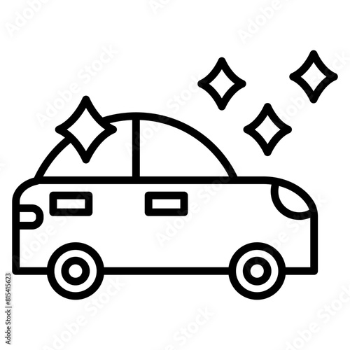 Exterior Detailing vector icon. Can be used for Car Wash iconset.