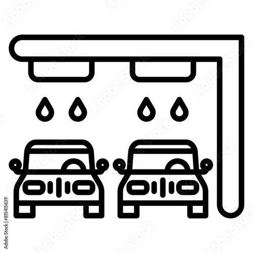 Corporate Car Wash vector icon. Can be used for Car Wash iconset.