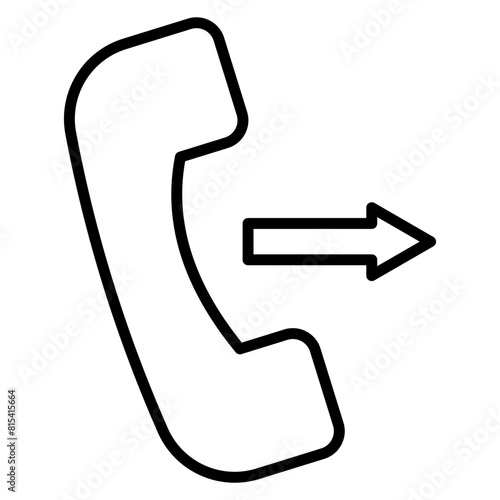 Call Forwarding vector icon. Can be used for Communication and Media iconset.