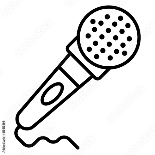 Microphone vector icon. Can be used for Communication and Media iconset.