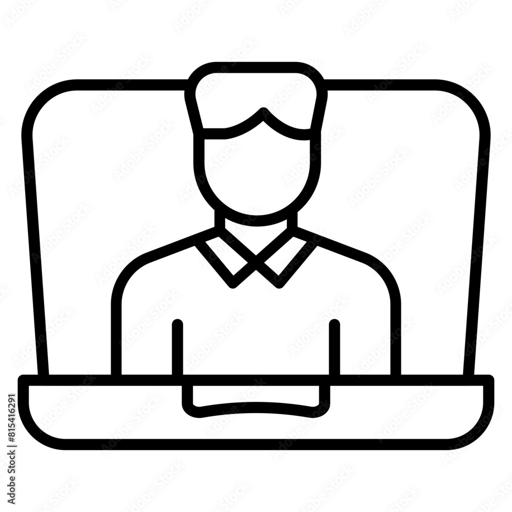 Distance Learning vector icon. Can be used for Online Education iconset. Distance Learning vector icon. Can be used for Online Education iconset.