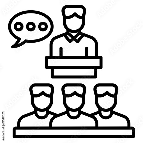 Mentoring vector icon. Can be used for Online Education iconset.