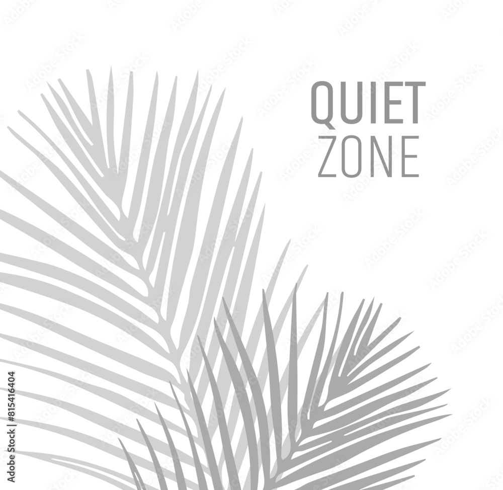 Obraz premium quiet zone sign