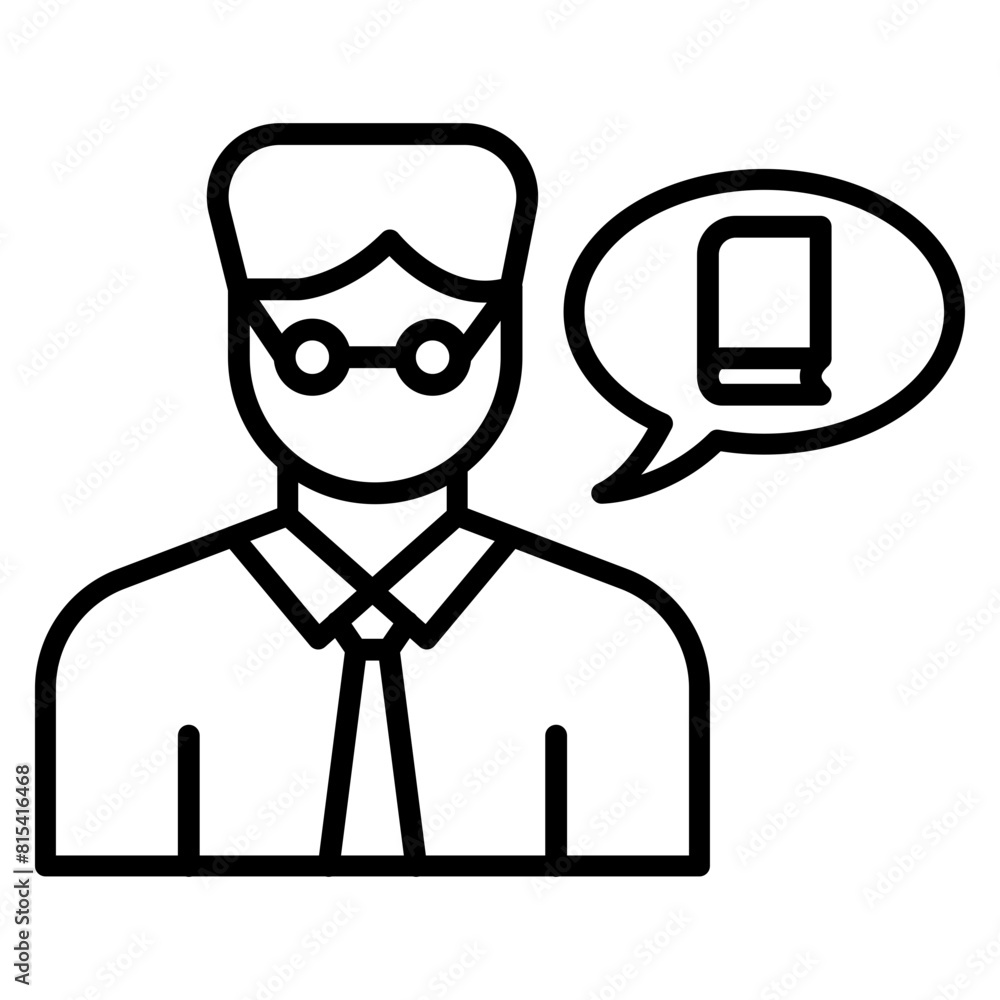 Professor Male vector icon. Can be used for Online Education iconset. Professor Male vector icon. Can be used for Online Education iconset.