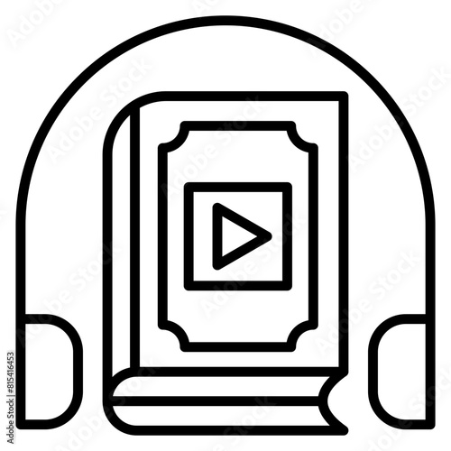 Audio Book vector icon. Can be used for Online Education iconset.