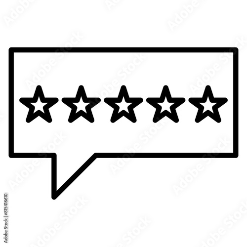 5 Stars vector icon. Can be used for Customer Feedback iconset.