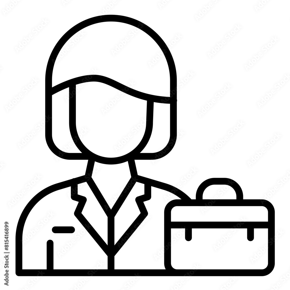 Entrepreneur vector icon. Can be used for Women iconset. Entrepreneur vector icon. Can be used for Women iconset.