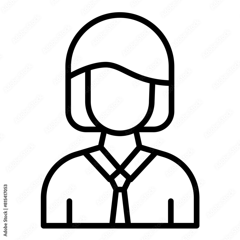 Businesswoman vector icon. Can be used for Women iconset. Businesswoman vector icon. Can be used for Women iconset.