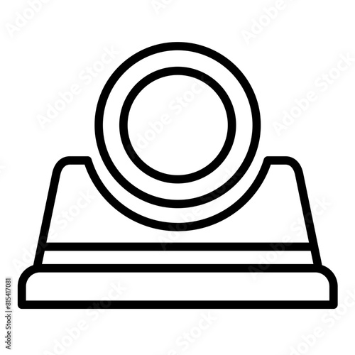 Feather of Maat vector icon. Can be used for Egypt iconset.