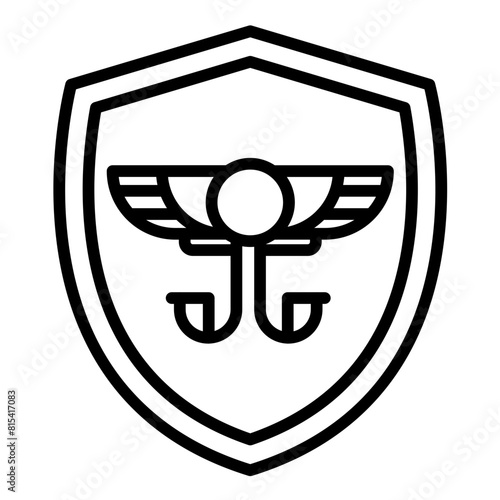 Egyptiqan Boat vector icon. Can be used for Egypt iconset.