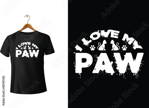 I love me paw T-Shirt Design