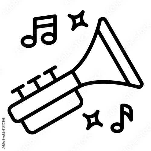 Blues vector icon. Can be used for Instrument iconset.