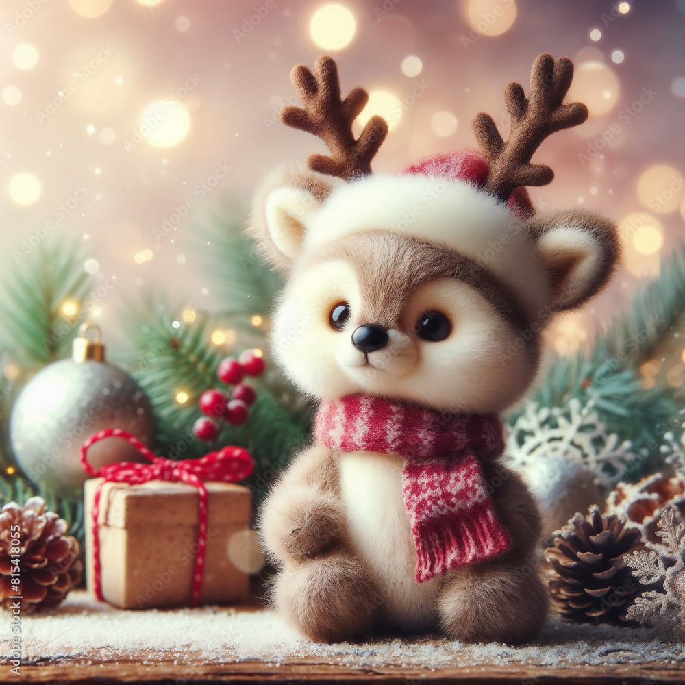 Reindeer with decor. AI-generted Reindeer with decor. AI-generted
