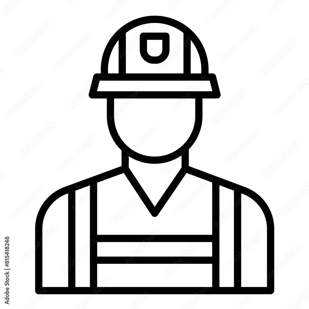 Firefighter vector icon. Can be used for Diversity iconset. Firefighter vector icon. Can be used for Diversity iconset.
