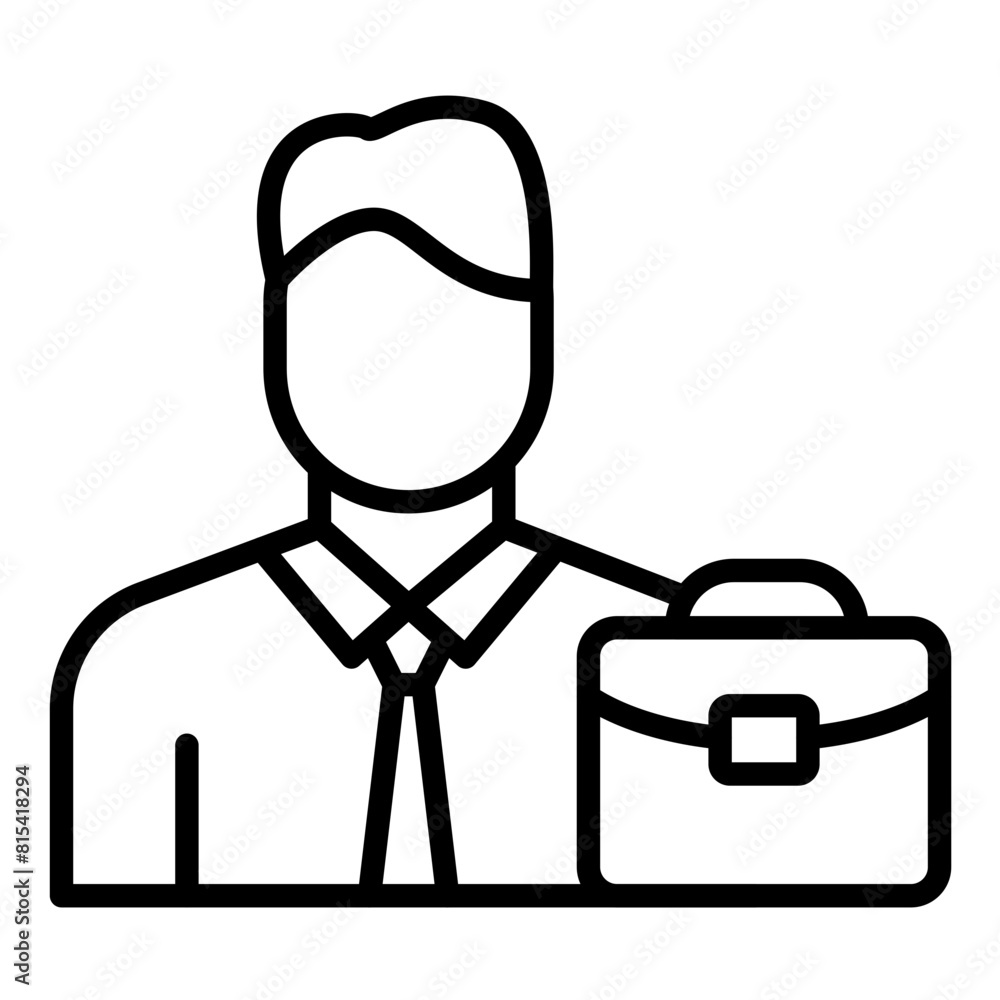 Business Man vector icon. Can be used for Diversity iconset. Business Man vector icon. Can be used for Diversity iconset.