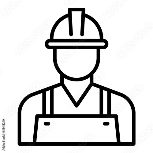Construction Worker vector icon. Can be used for Diversity iconset.
