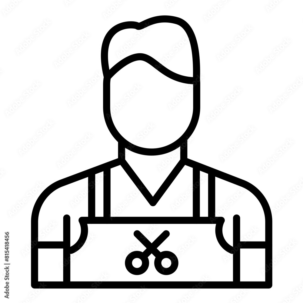 Hairdresser vector icon. Can be used for Diversity iconset. Hairdresser vector icon. Can be used for Diversity iconset.