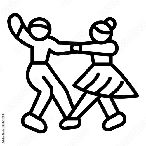 Dancer vector icon. Can be used for Diversity iconset.
