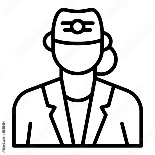 Flight Attendant vector icon. Can be used for Diversity iconset.