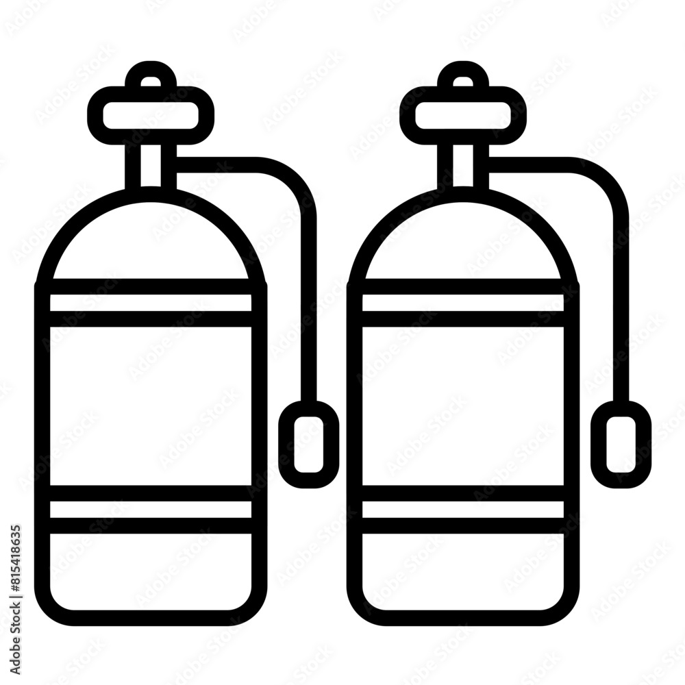 Diving Tank vector icon. Can be used for Beach Resort iconset. Diving Tank vector icon. Can be used for Beach Resort iconset.