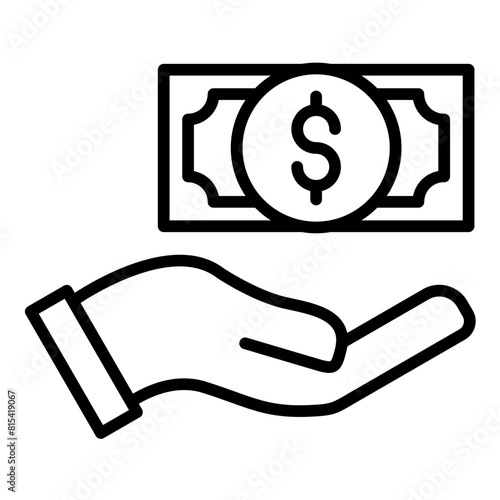 Payout vector icon. Can be used for Casino iconset.