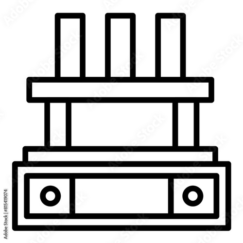 Electric Arc Furnace vector icon. Can be used for Mettalurgy iconset.
