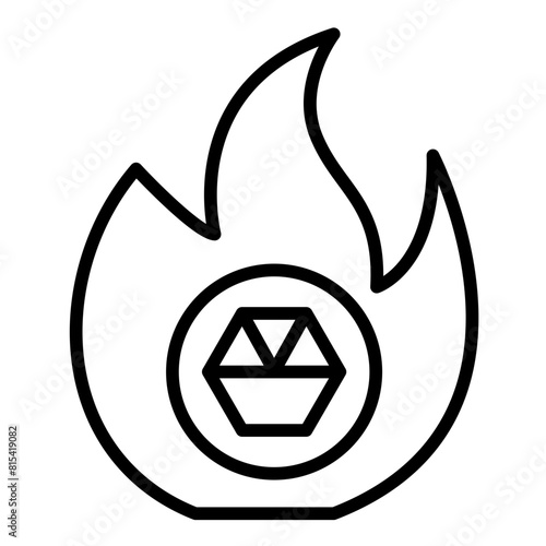 Pyrometallurgy vector icon. Can be used for Mettalurgy iconset.